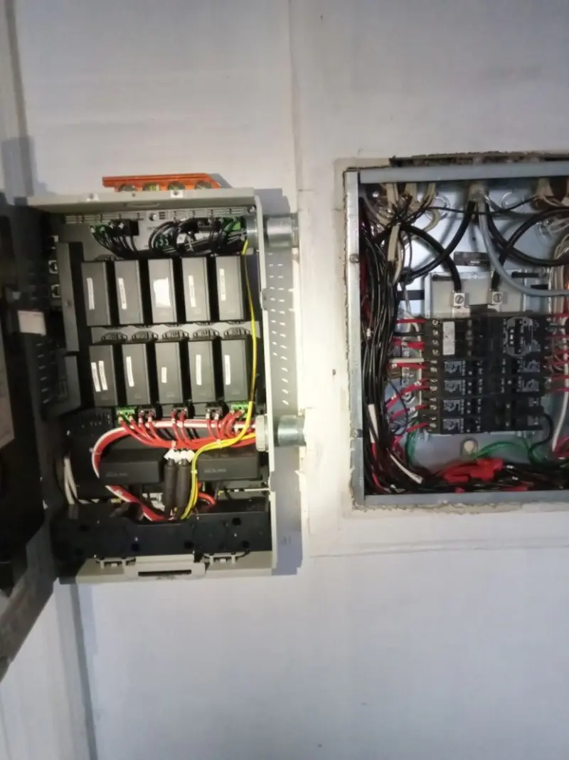 Electrical panel upgrade completed for Security Camera Wiring in Solana Beach